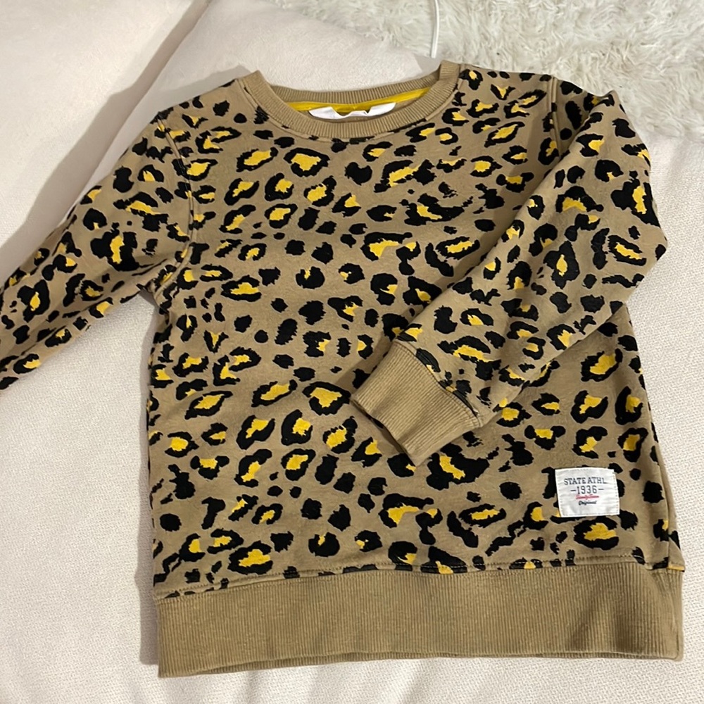 H&M cheetah printed sweater